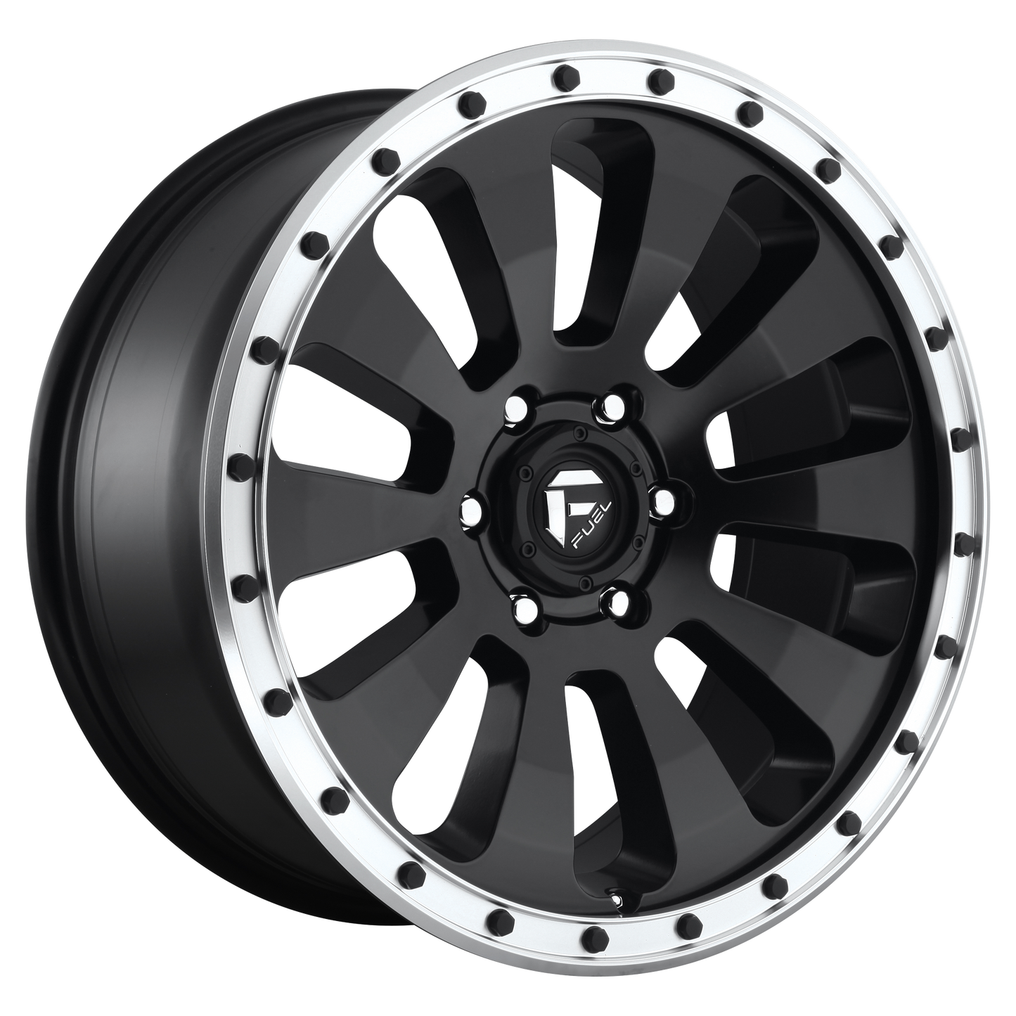 TACTIC 17x9 5x127.00 MATTE BLACK MACHINED RING (-12 mm) - Tires and Engine Performance