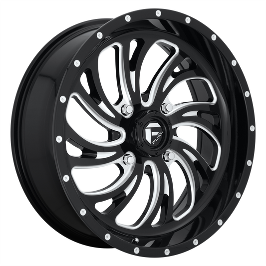 KOMPRESSOR 20x7 4x156.00 GLOSS BLACK MILLED (13 mm) - Tires and Engine Performance
