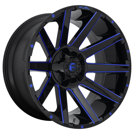 CONTRA 20x9 6x135.00/6x139.70 GLOSS BLACK BLUE TINTED CLEAR (20 mm) - Tires and Engine Performance