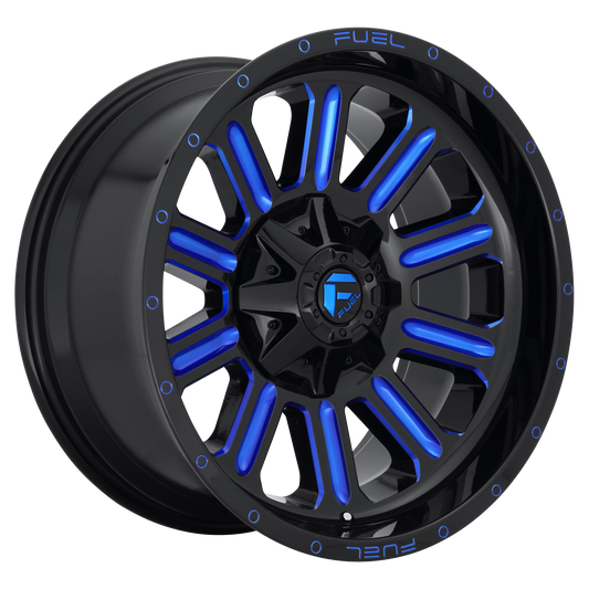 HARDLINE 18x9 6x135.00/6x139.70 GLOSS BLACK BLUE TINTED CLEAR (2 mm) - Tires and Engine Performance