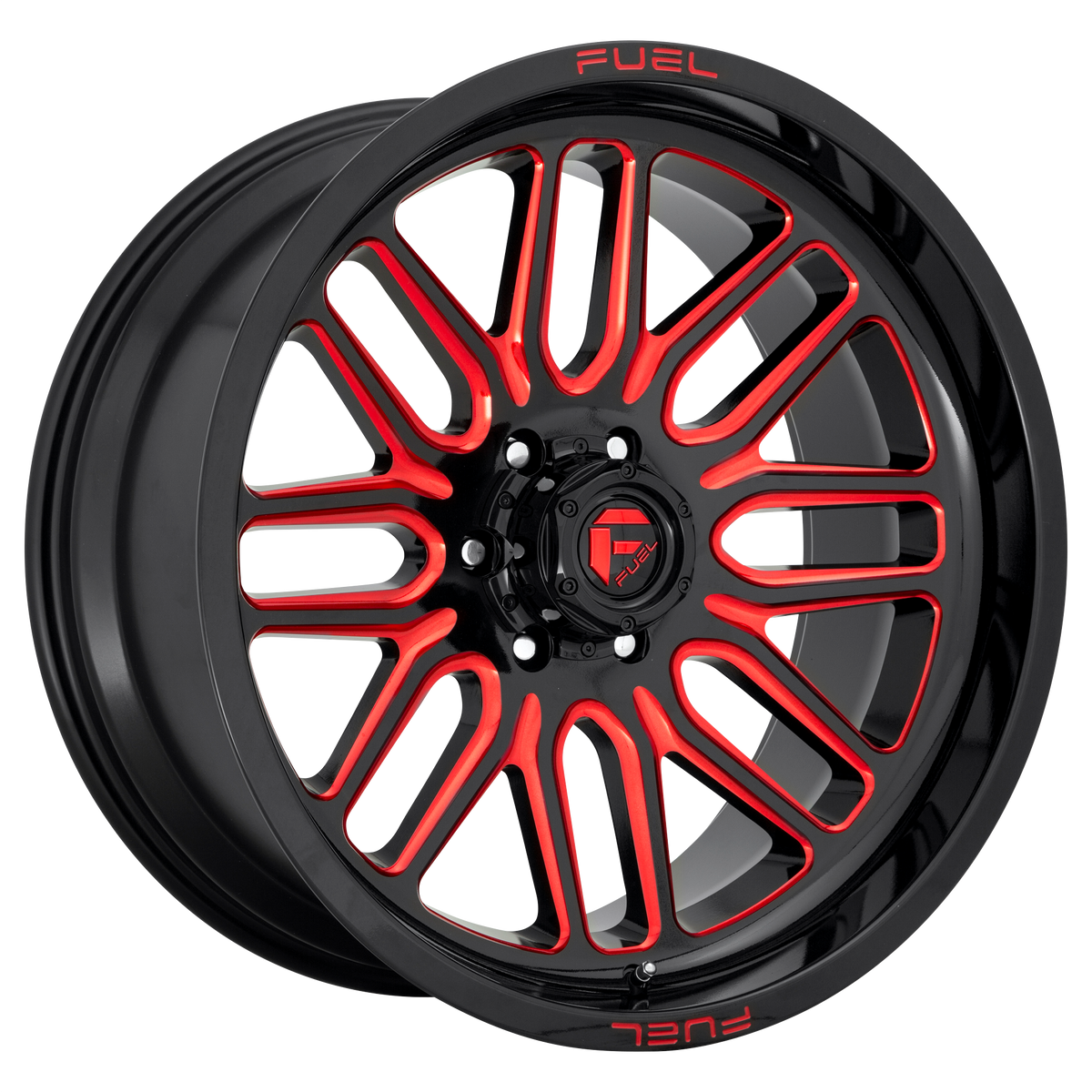 IGNITE 22x12 5x127.00 GLOSS BLACK RED TINTED CLEAR (-43 mm) - Tires and Engine Performance