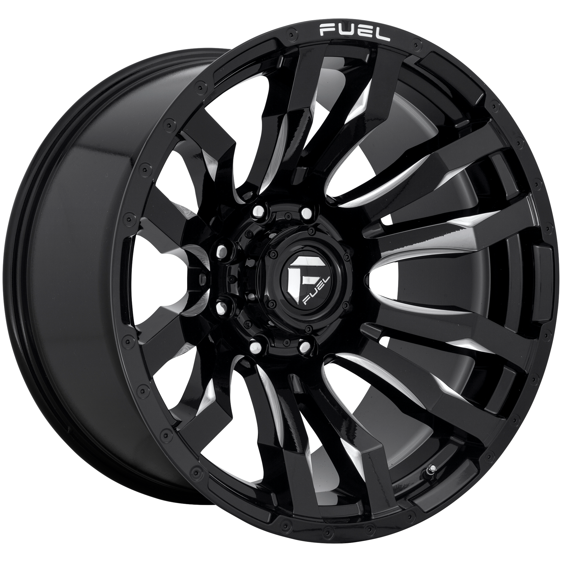 BLITZ 20x8.25 8x200.00 GLOSS BLACK MILLED (105 mm) - Tires and Engine Performance