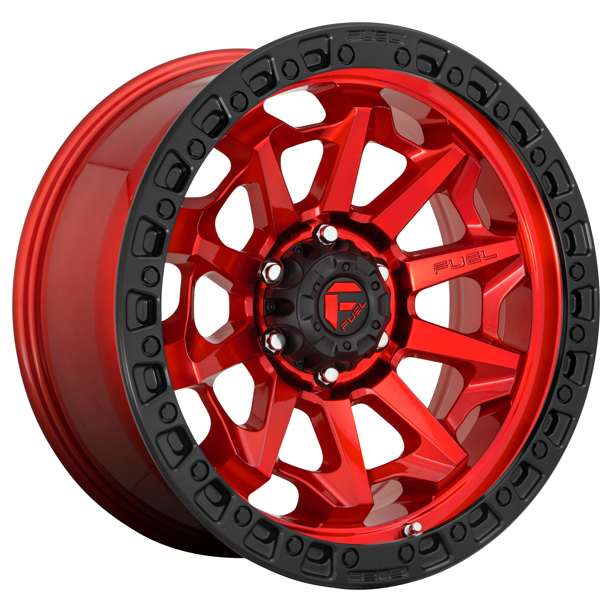 COVERT 20x9 8x165.10 CANDY RED BLACK BEAD RING (20 mm) - Tires and Engine Performance