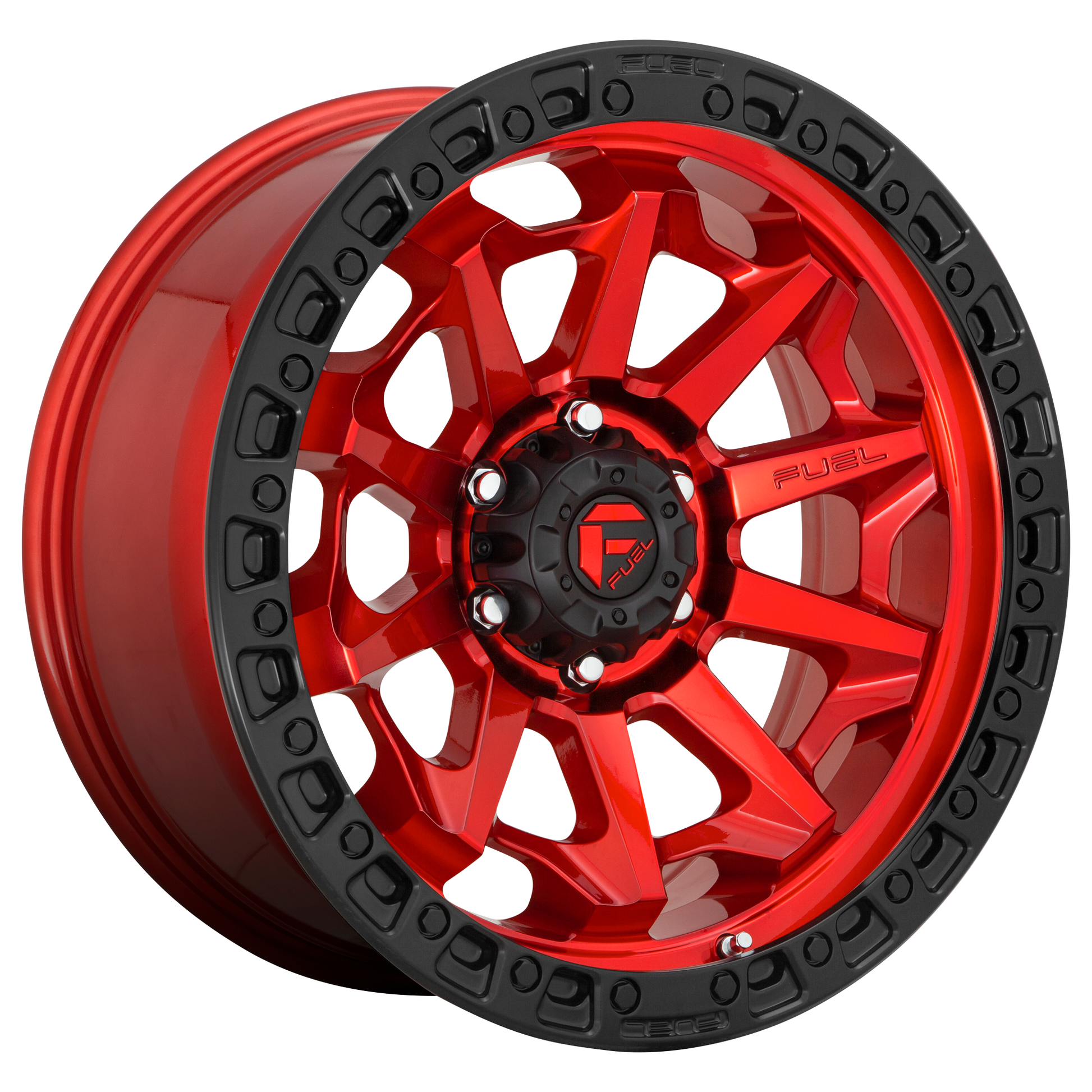 COVERT 20x9 6x135.00 CANDY RED BLACK BEAD RING (20 mm) - Tires and Engine Performance