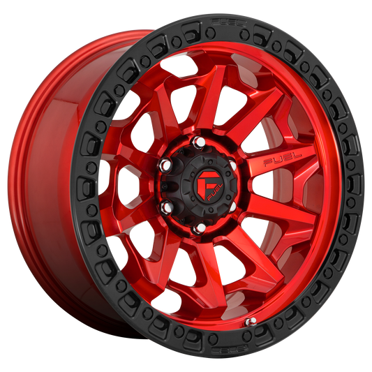 COVERT 17x9 5x127.00 CANDY RED BLACK BEAD RING (1 mm) SPECIAL PRICE - Tires and Engine Performance