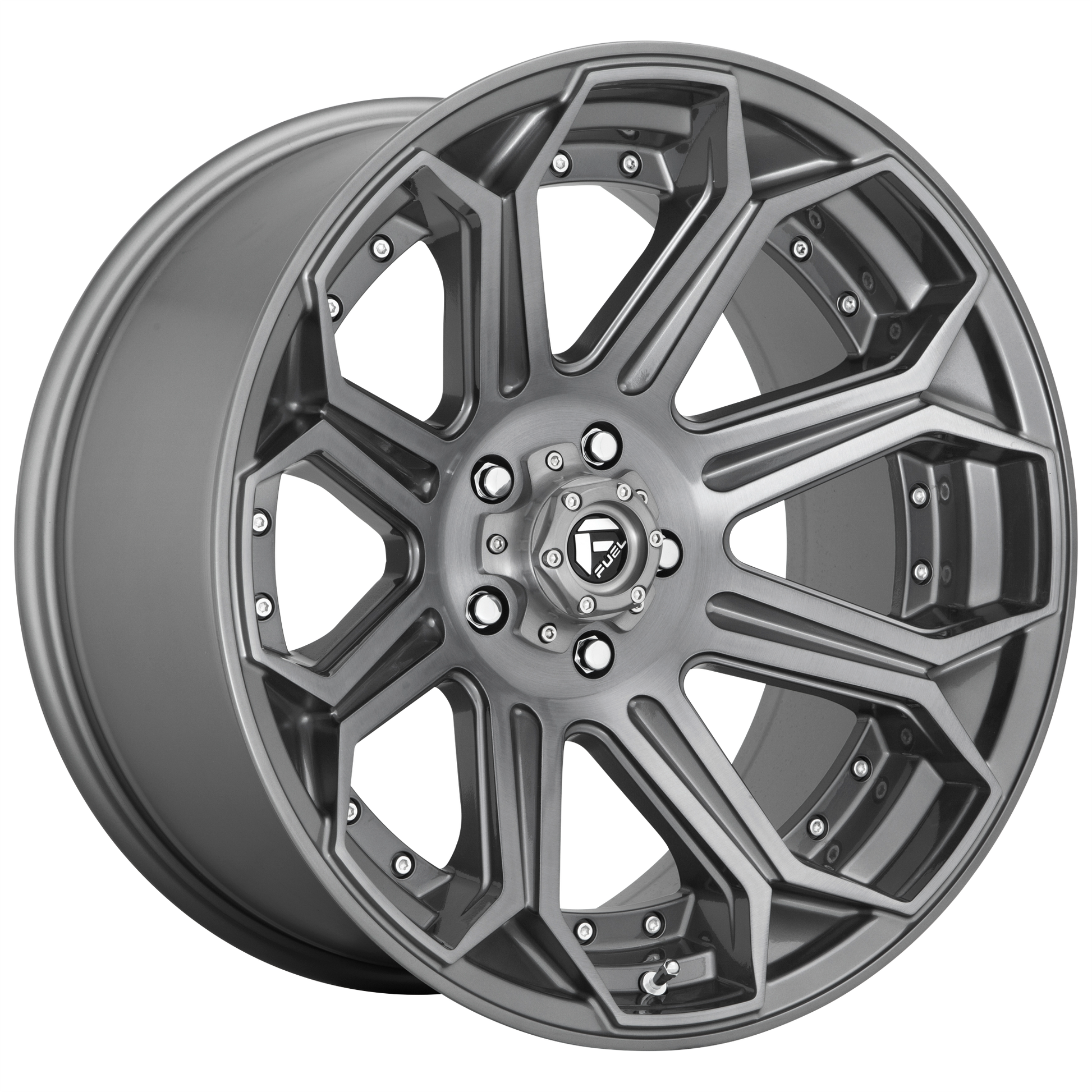SIEGE 26x14 5x127.00 BRUSHED GUN METAL TINTED CLEAR (-75 mm) - Tires and Engine Performance