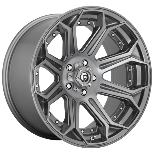 SIEGE 18x9 6x139.70 BRUSHED GUN METAL TINTED CLEAR (-12 mm) - Tires and Engine Performance