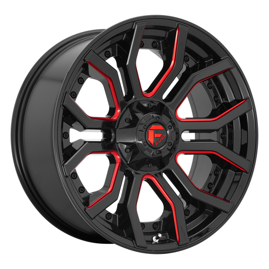 RAGE 20x10 8x180.00 GLOSS BLACK RED TINTED CLEAR (-18 mm) - Tires and Engine Performance