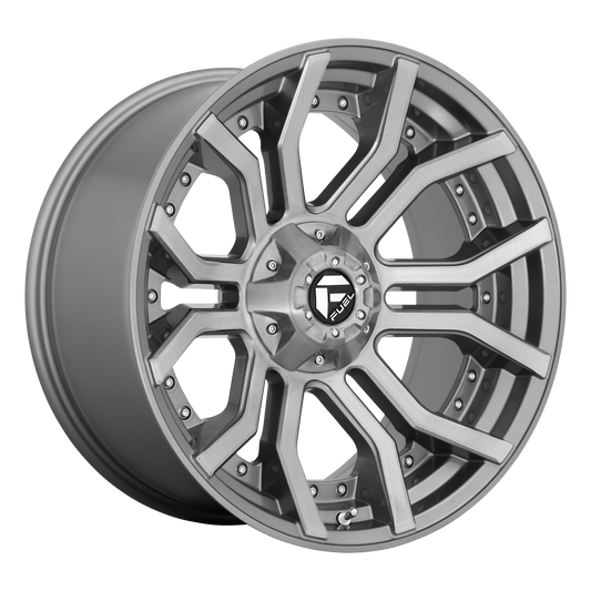 RAGE PLATINUM 20x10 5x127.00/5x139.70 BRUSHED GUN METAL TINTED CLEAR (-18 mm) - Tires and Engine Performance