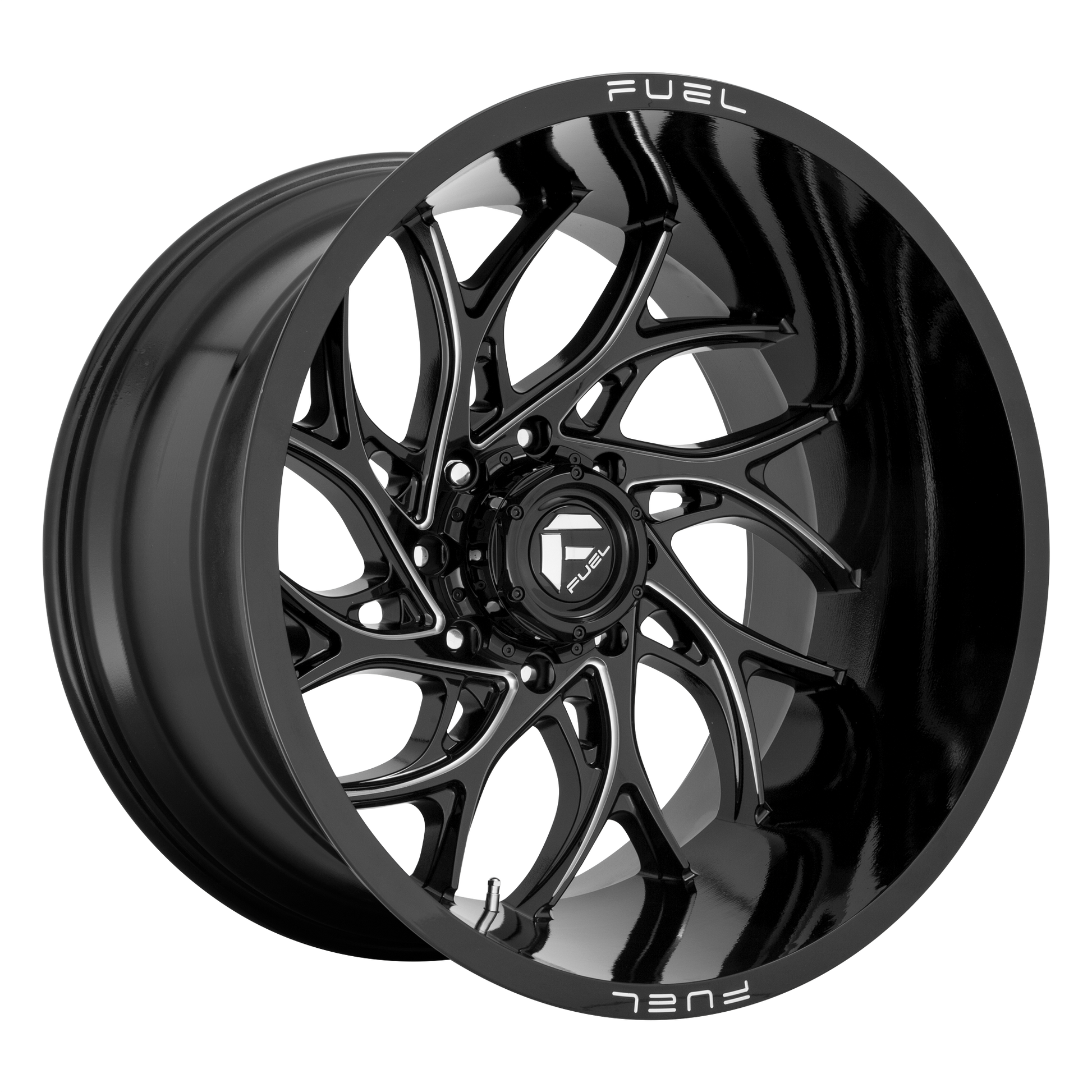 RUNNER 22x12 6x139.70 GLOSS BLACK MILLED (-44 mm) - Tires and Engine Performance