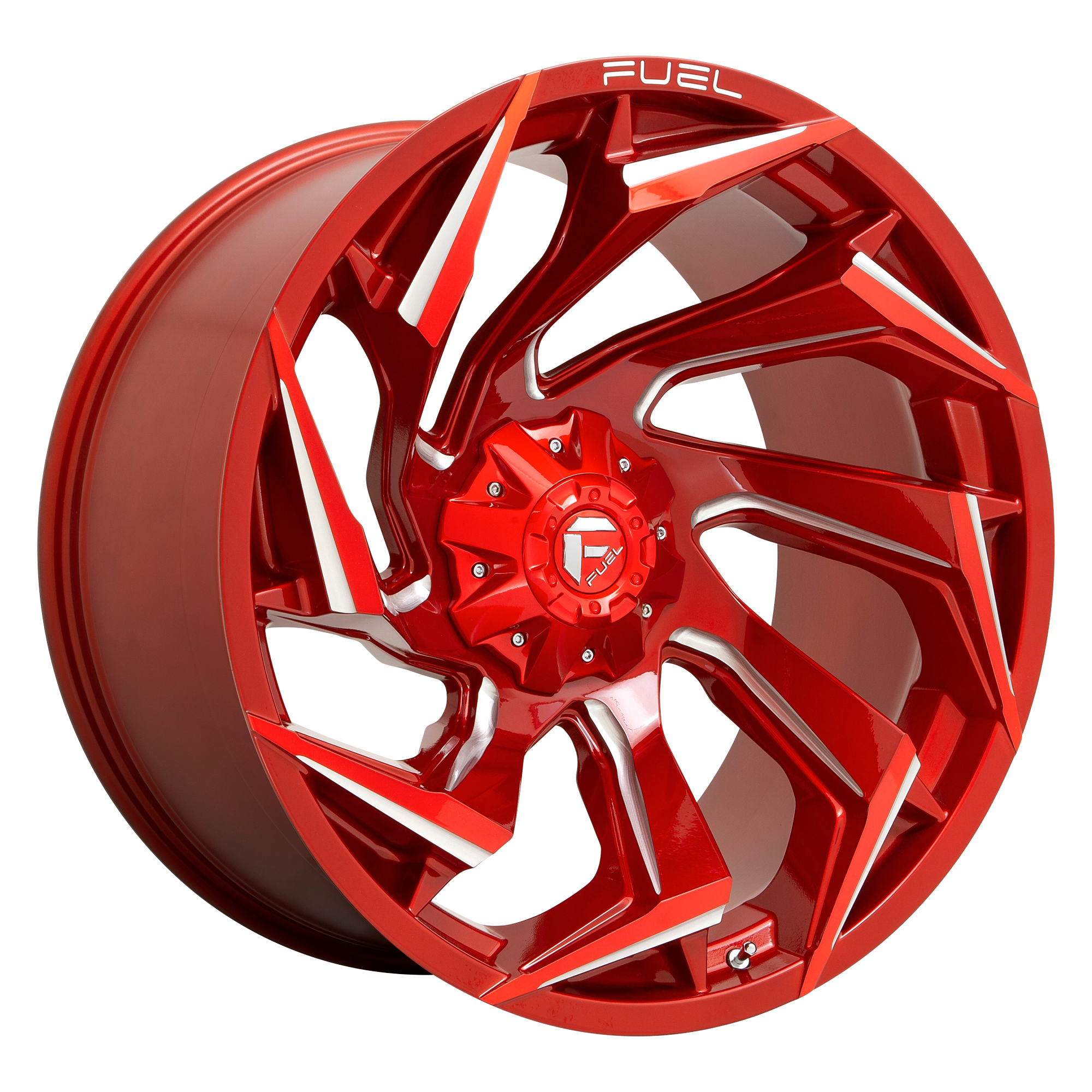 Fuel 1PC D754 REACTION 18X9 -12 8X170/8X170 Candy Red Milled