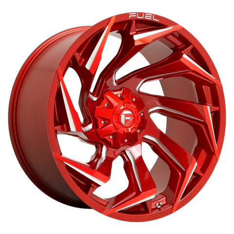 Fuel 1PC D754 REACTION 18X9 -12 8X170/8X170 Candy Red Milled