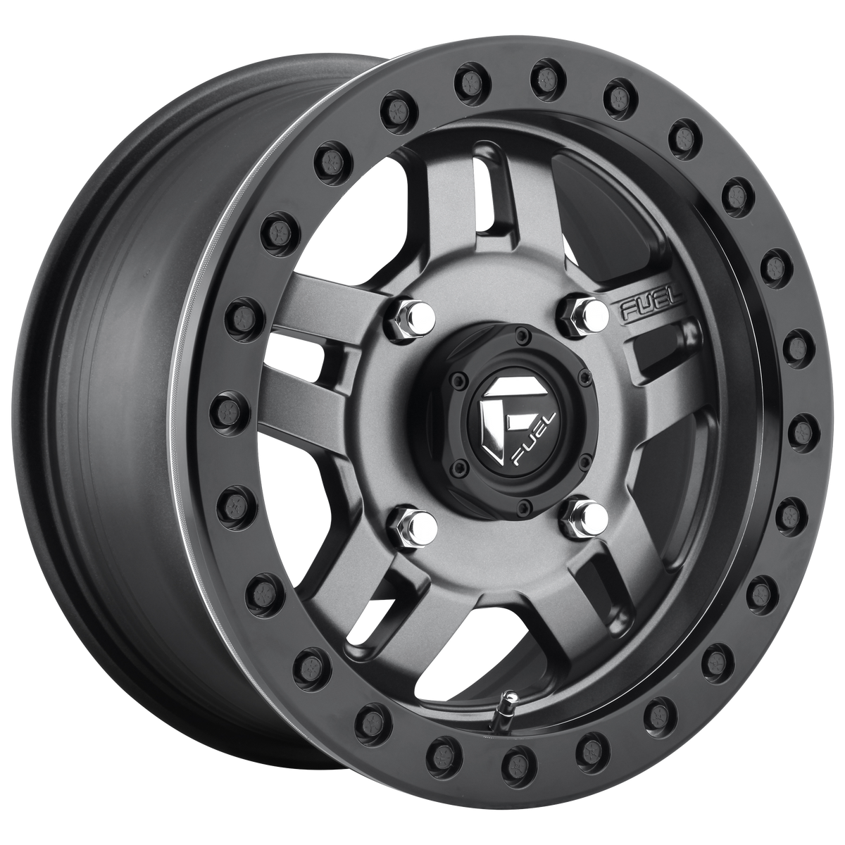 ANZA BL - OFF ROAD ONLY 15x7 4x137.00 MATTE GUN METAL (38 mm) - Tires and Engine Performance