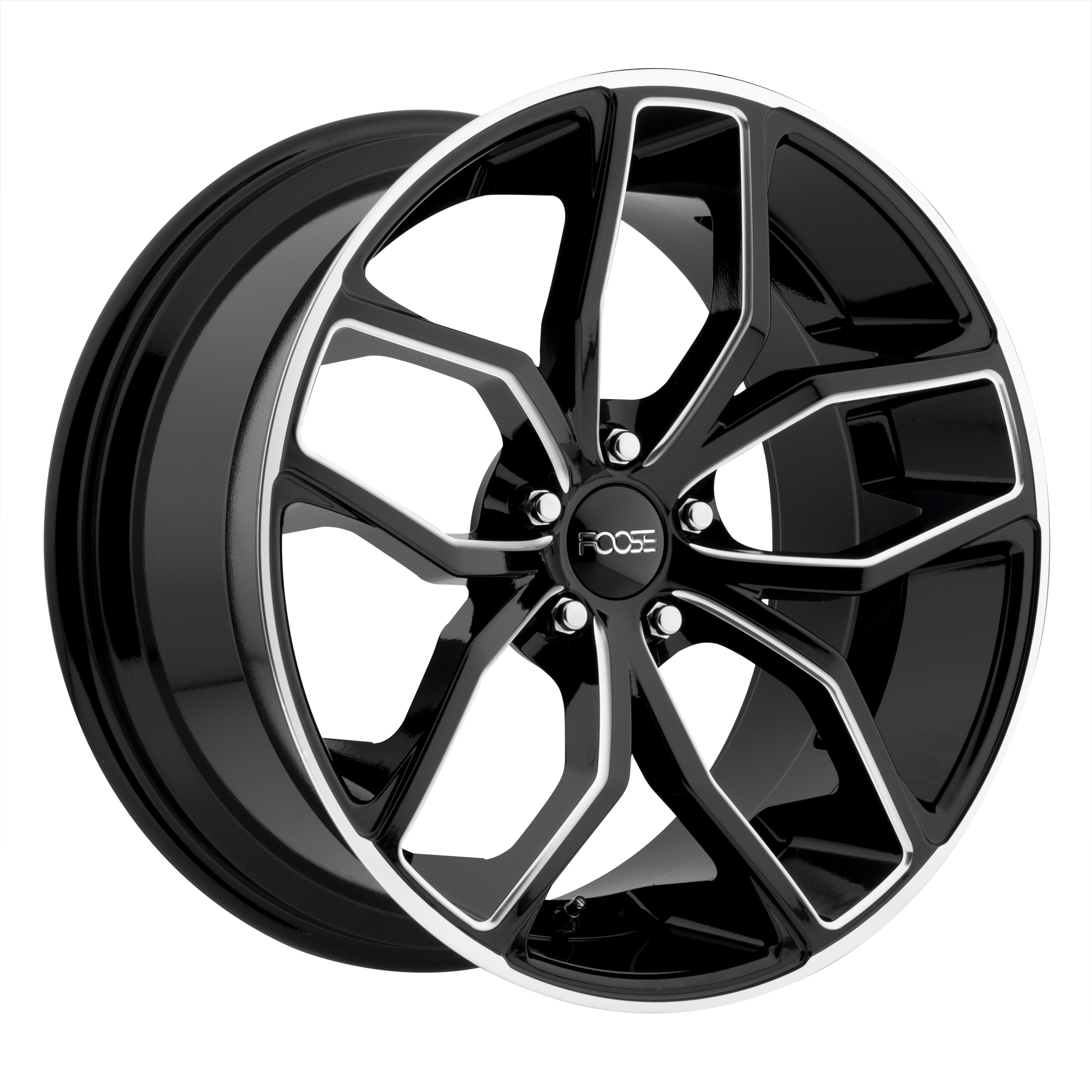 OUTCAST 20x8.5 5x120.00 GLOSS BLACK MILLED (35 mm) - Tires and Engine Performance