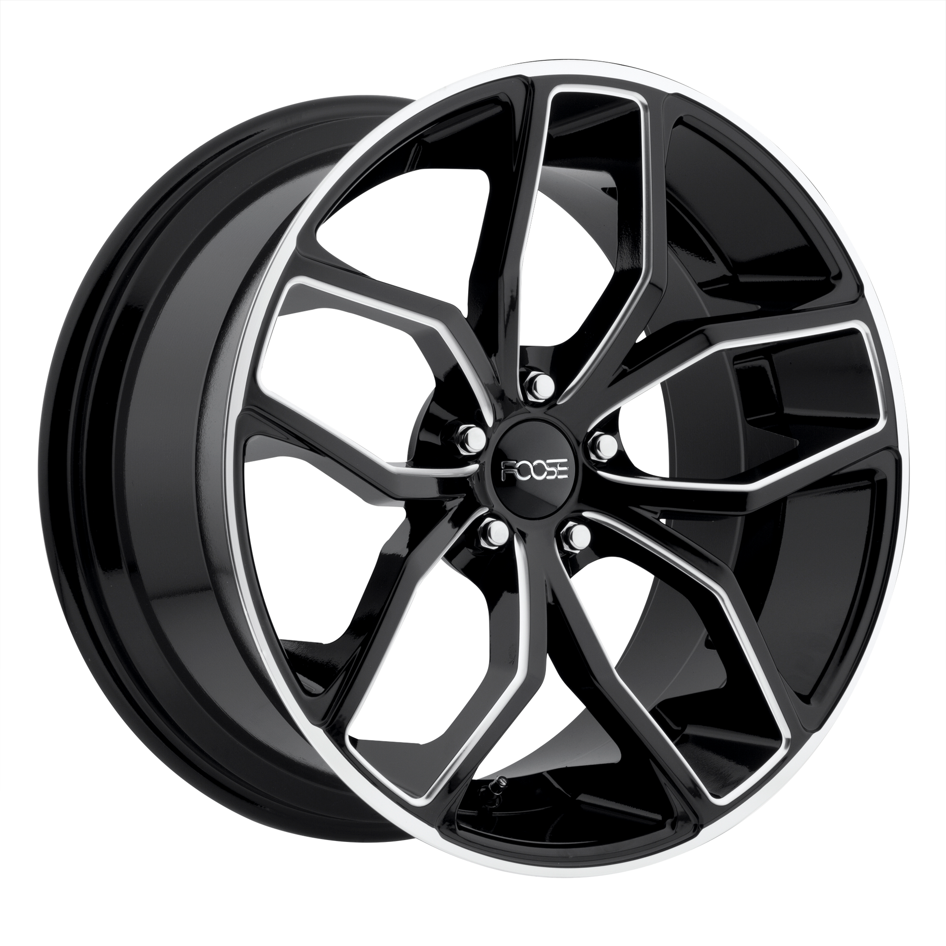 OUTCAST 20x8.5 5x114.30 GLOSS BLACK MILLED (35 mm) - Tires and Engine Performance