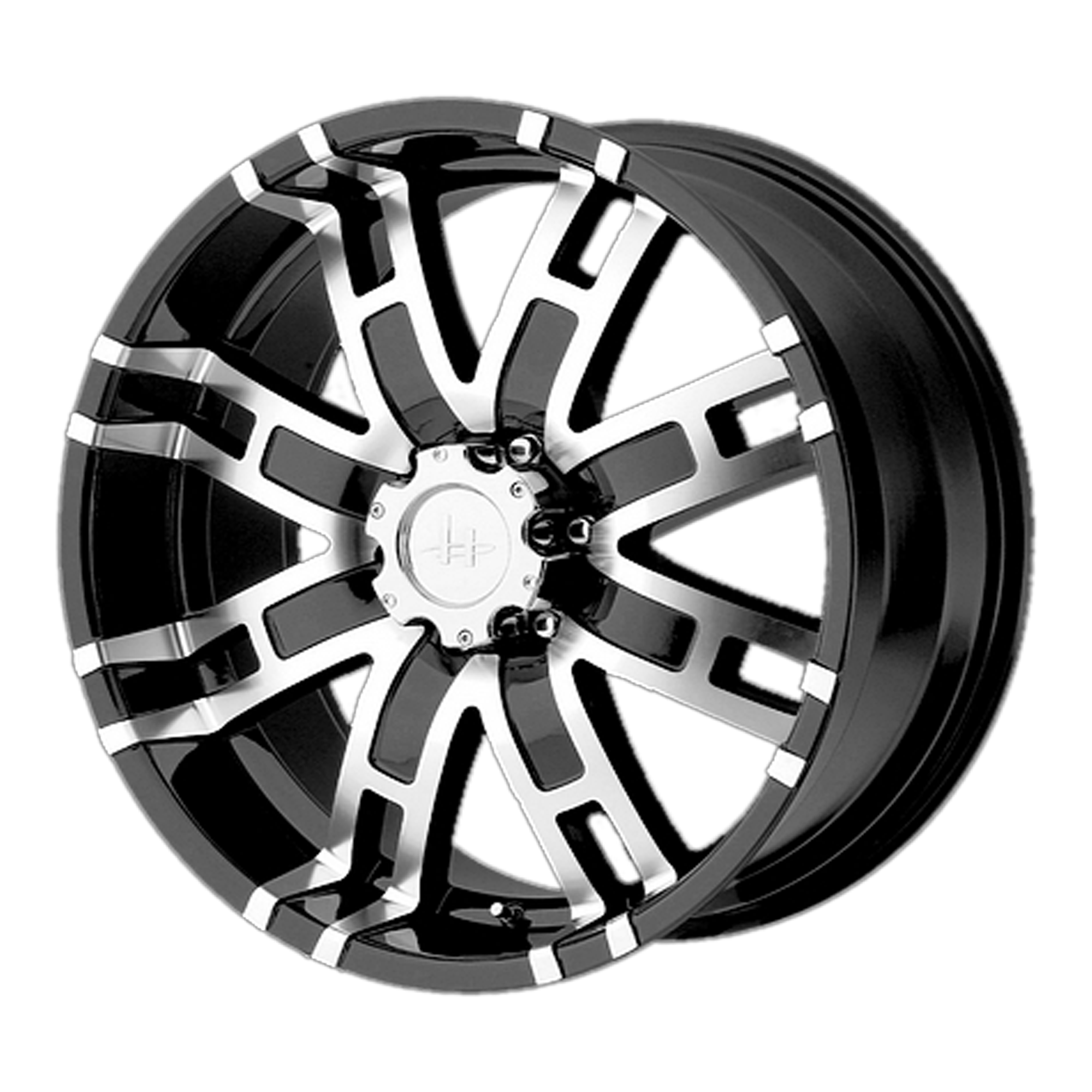 HE835 17x8 5x139.70 GLOSS BLACK MACHINED (0 mm) - Tires and Engine Performance