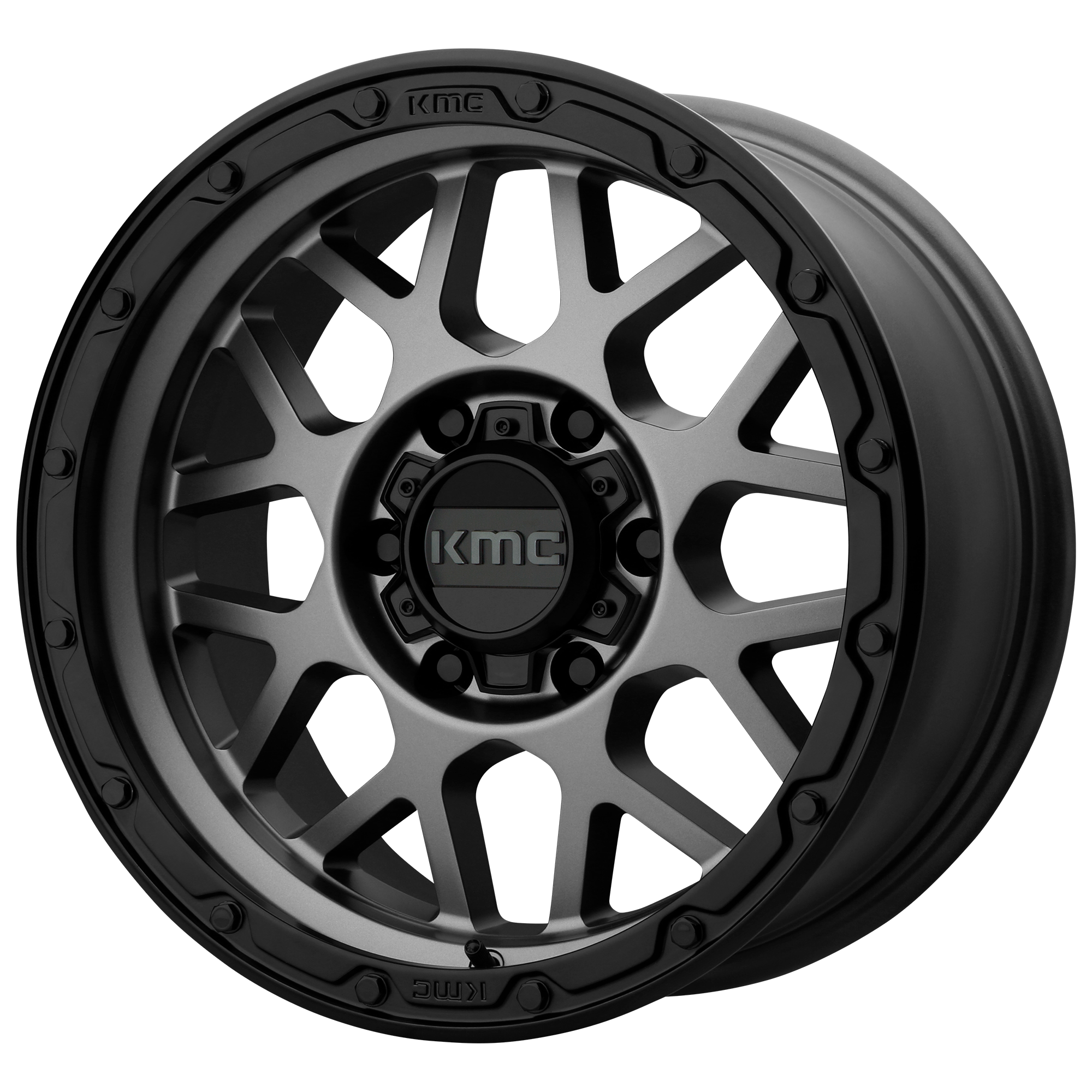 GRENADE OFF-ROAD 17x8.5 8x165.10 MATTE GRAY W/ MATTE BLACK LIP (0 mm) - Tires and Engine Performance