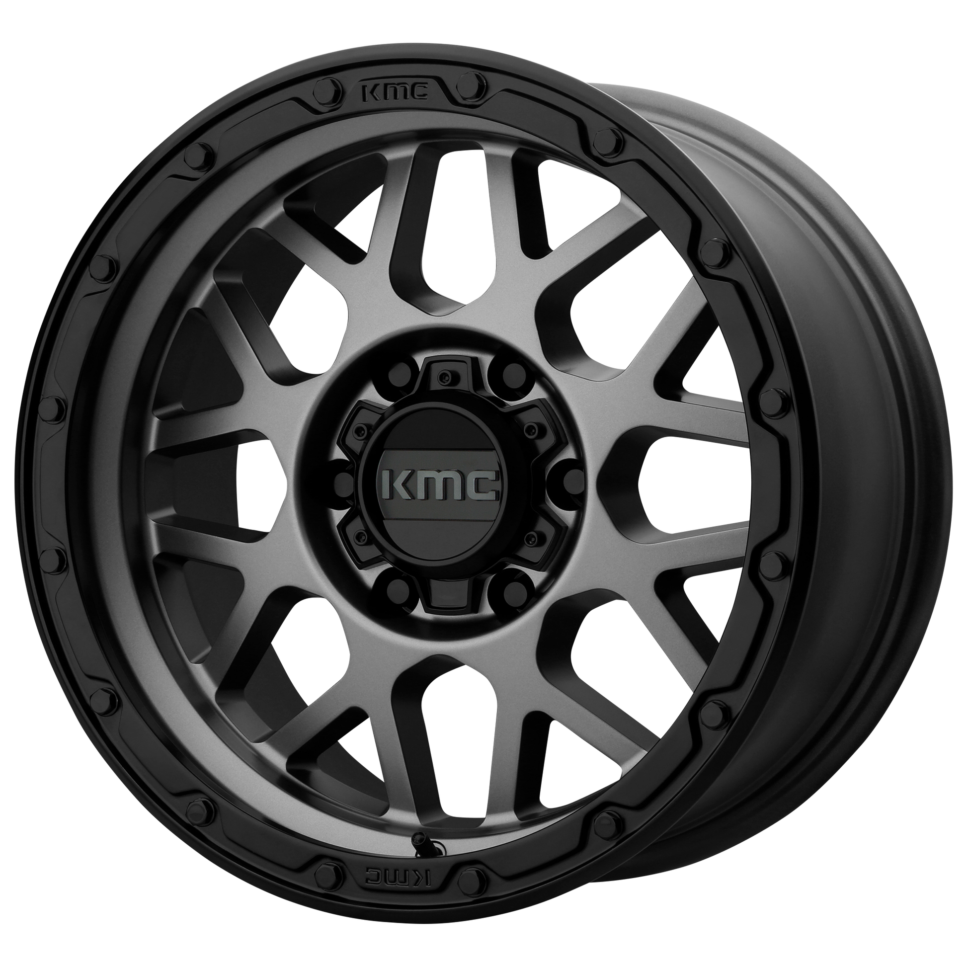 GRENADE OFF-ROAD 17x9 5x127.00 MATTE GRAY W/ MATTE BLACK LIP (-12 mm) - Tires and Engine Performance