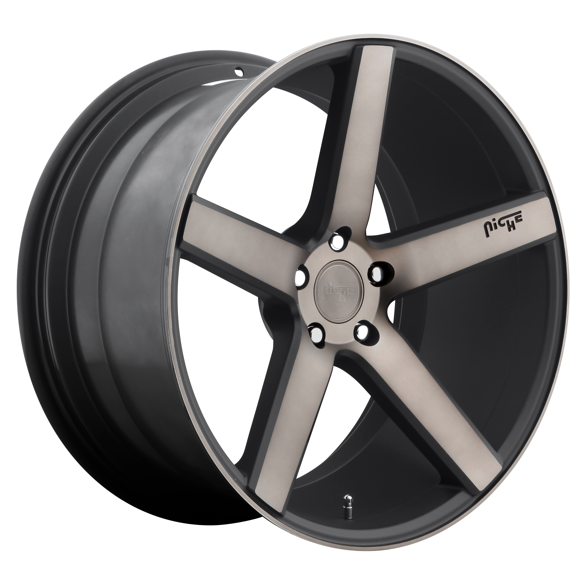 MILAN 22x10 5x120.00 MATTE BLACK MACHINED (40 mm) - Tires and Engine Performance