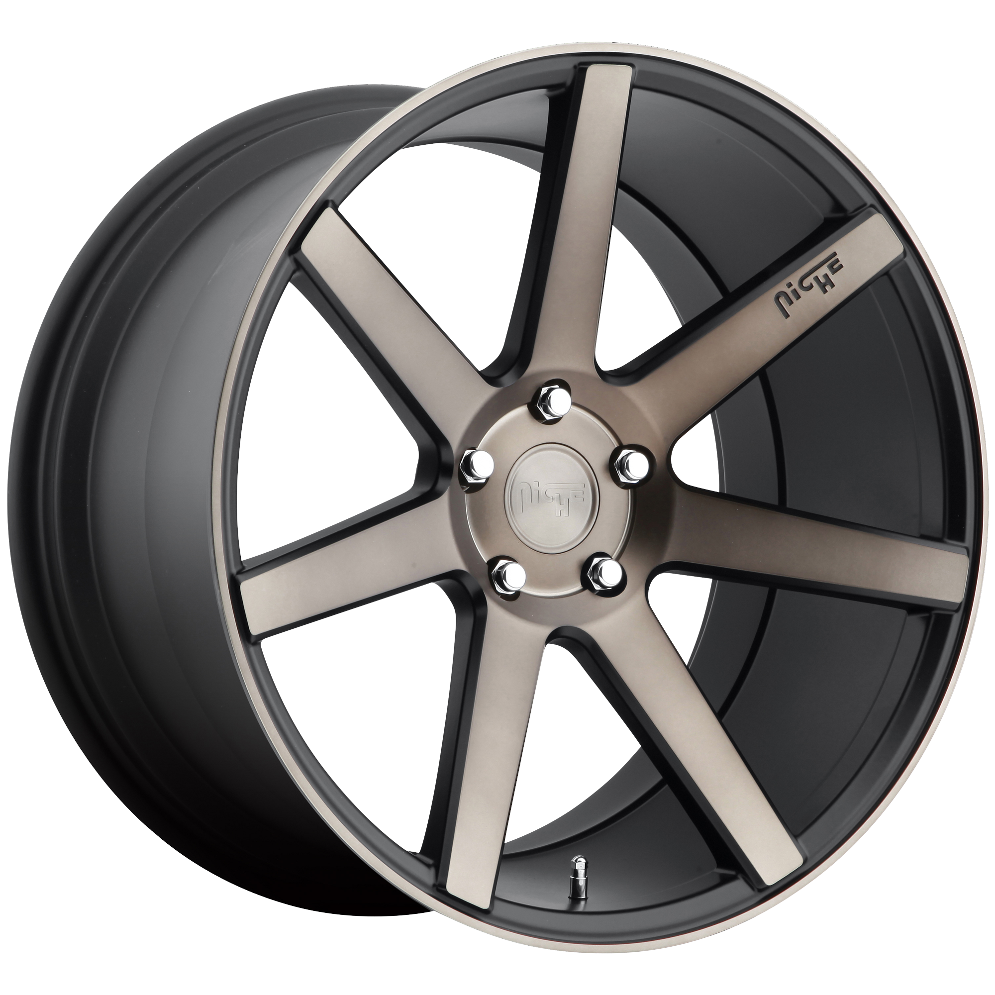 VERONA 18x8 5x120.00 MATTE BLACK MACHINED (40 mm) - Tires and Engine Performance