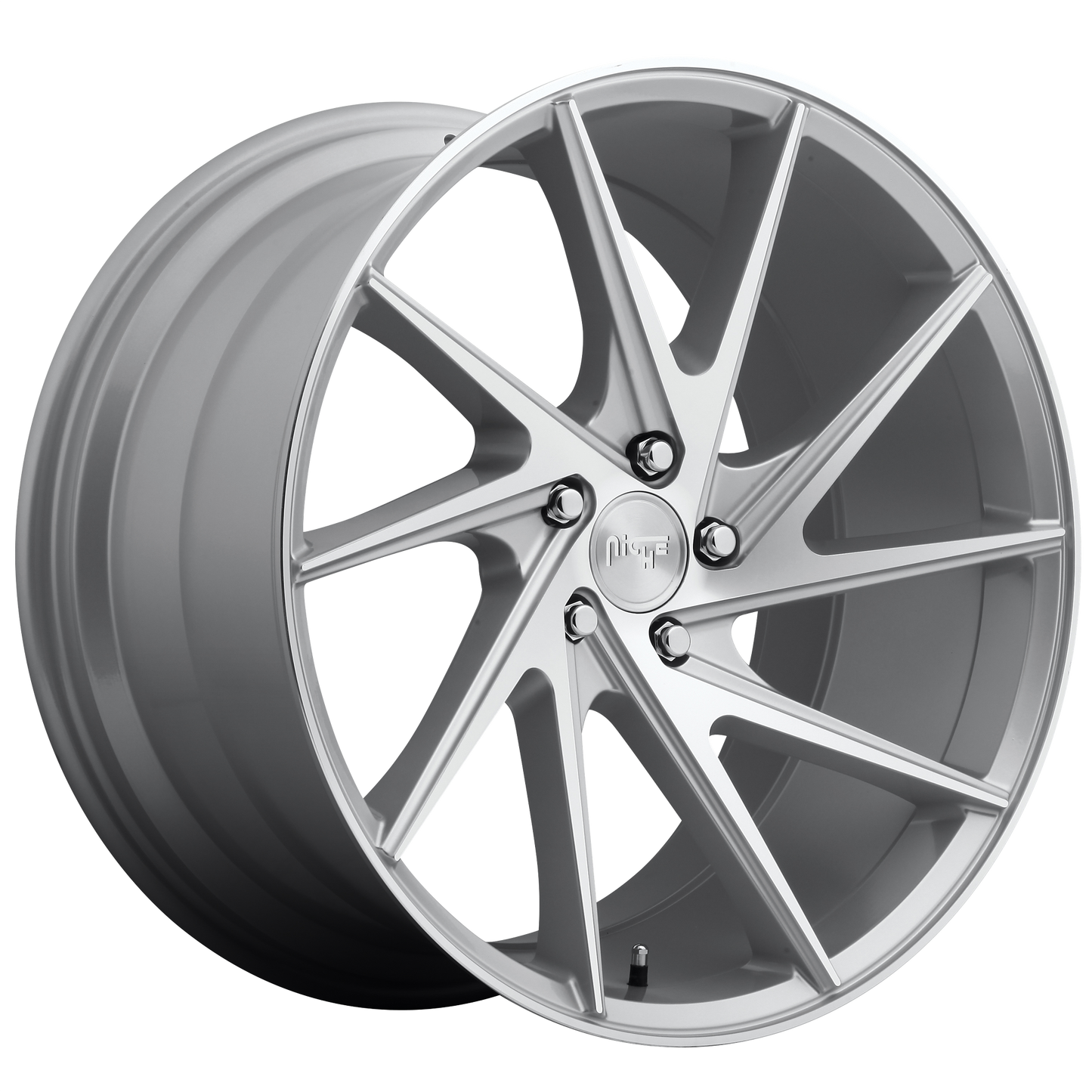INVERT 20x9 5x114.30 GLOSS SILVER MACHINED (35 mm) - Tires and Engine Performance