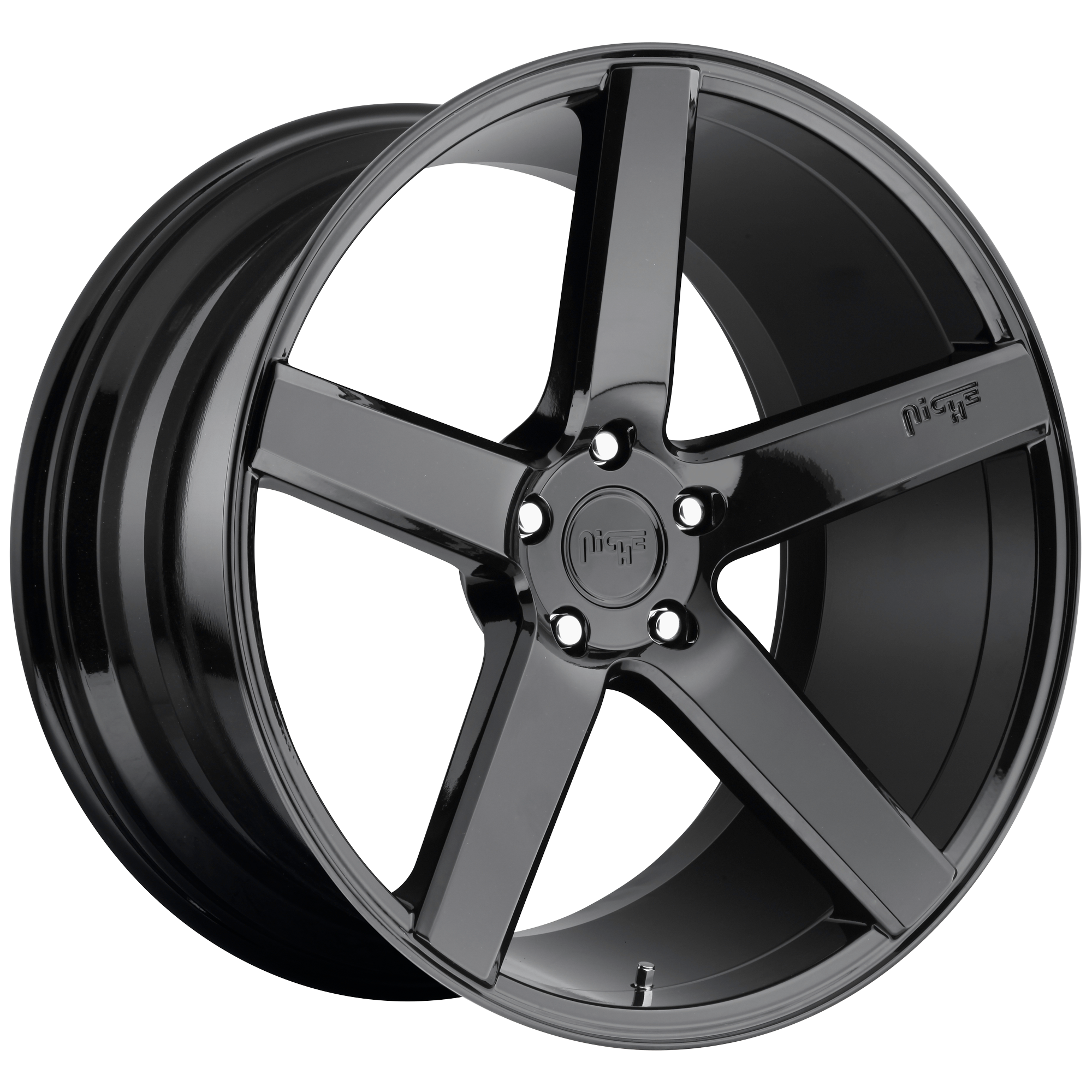 MILAN 20x10 5x120.00 GLOSS BLACK (40 mm) - Tires and Engine Performance
