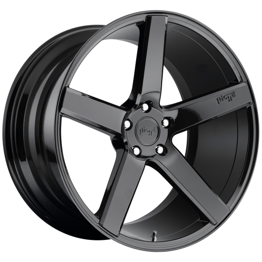 MILAN 20x8.5 5x114.30 GLOSS BLACK (35 mm) - Tires and Engine Performance