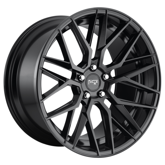 GAMMA 20x10.5 5x114.30 MATTE BLACK (40 mm) - Tires and Engine Performance