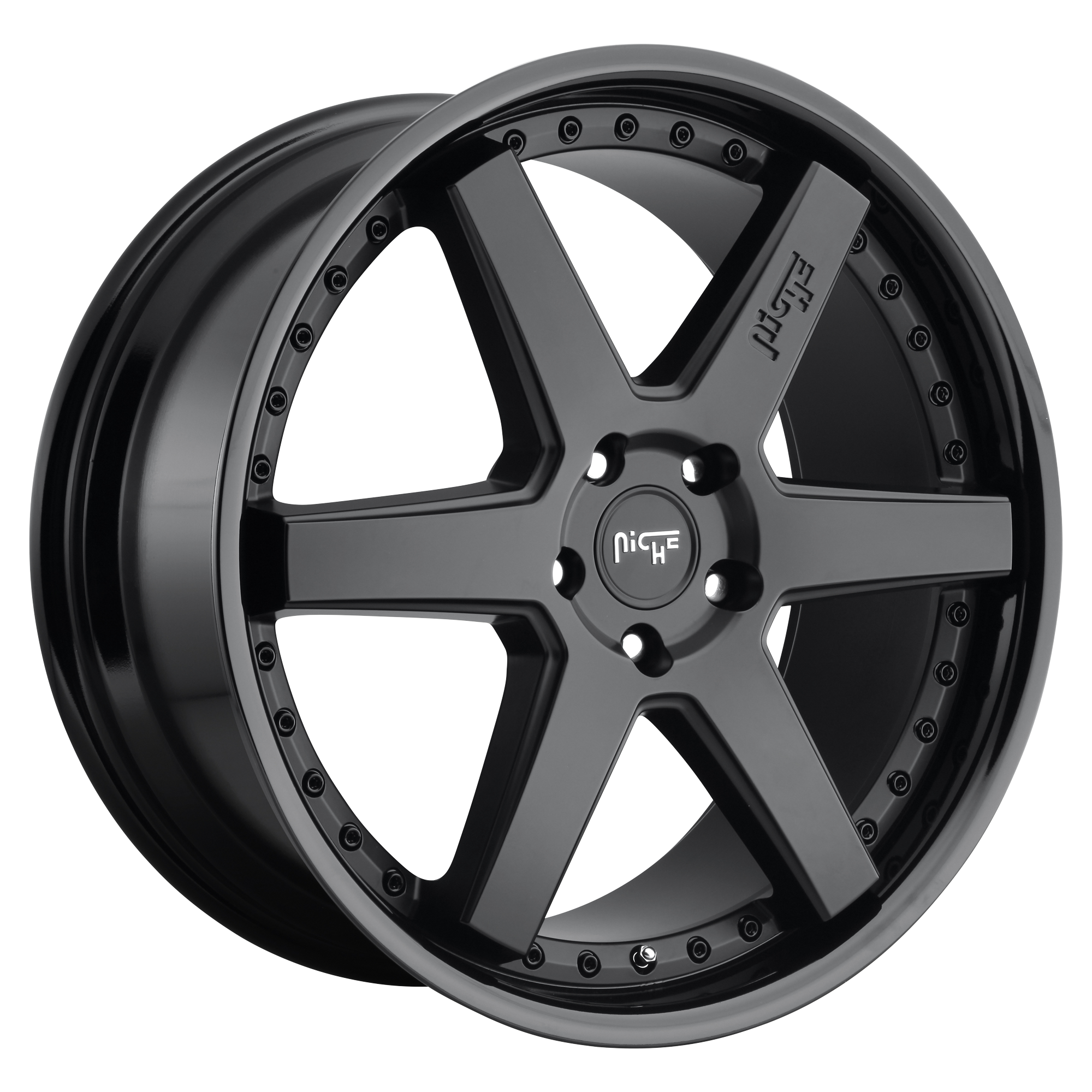 ALTAIR 18x8.5 5x120.00 GLOSS BLACK MATTE BLACK (35 mm) - Tires and Engine Performance