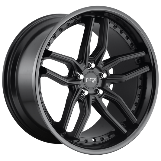 METHOS 19x9.5 5x112.00 GLOSS BLACK MATTE BLACK (48 mm) - Tires and Engine Performance