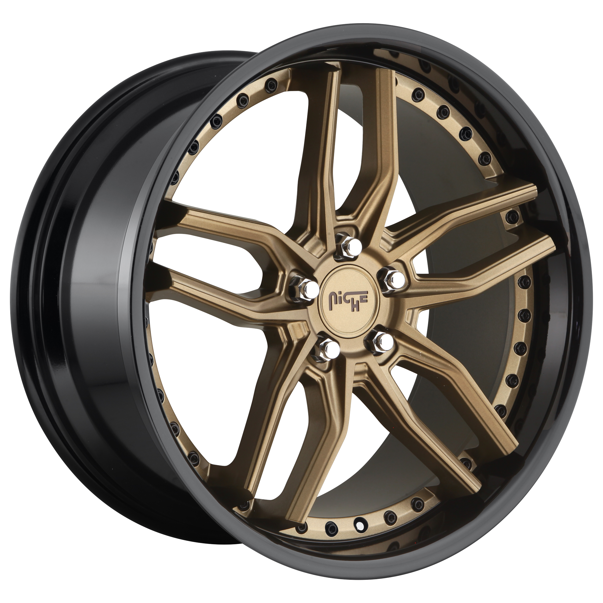 METHOS 20x10 5x112.00 MATTE BRONZE BLACK BEAD RING (40 mm) - Tires and Engine Performance