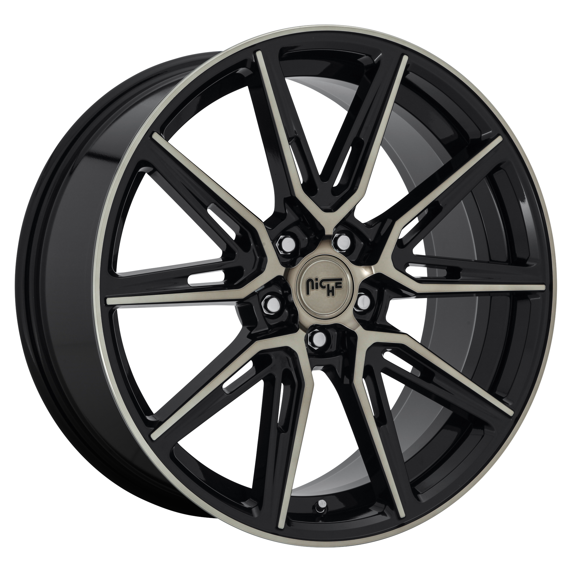 GEMELLO 20x9 5x114.30 GLOSS MACHINED DOUBLE DARK TINT (35 mm) - Tires and Engine Performance