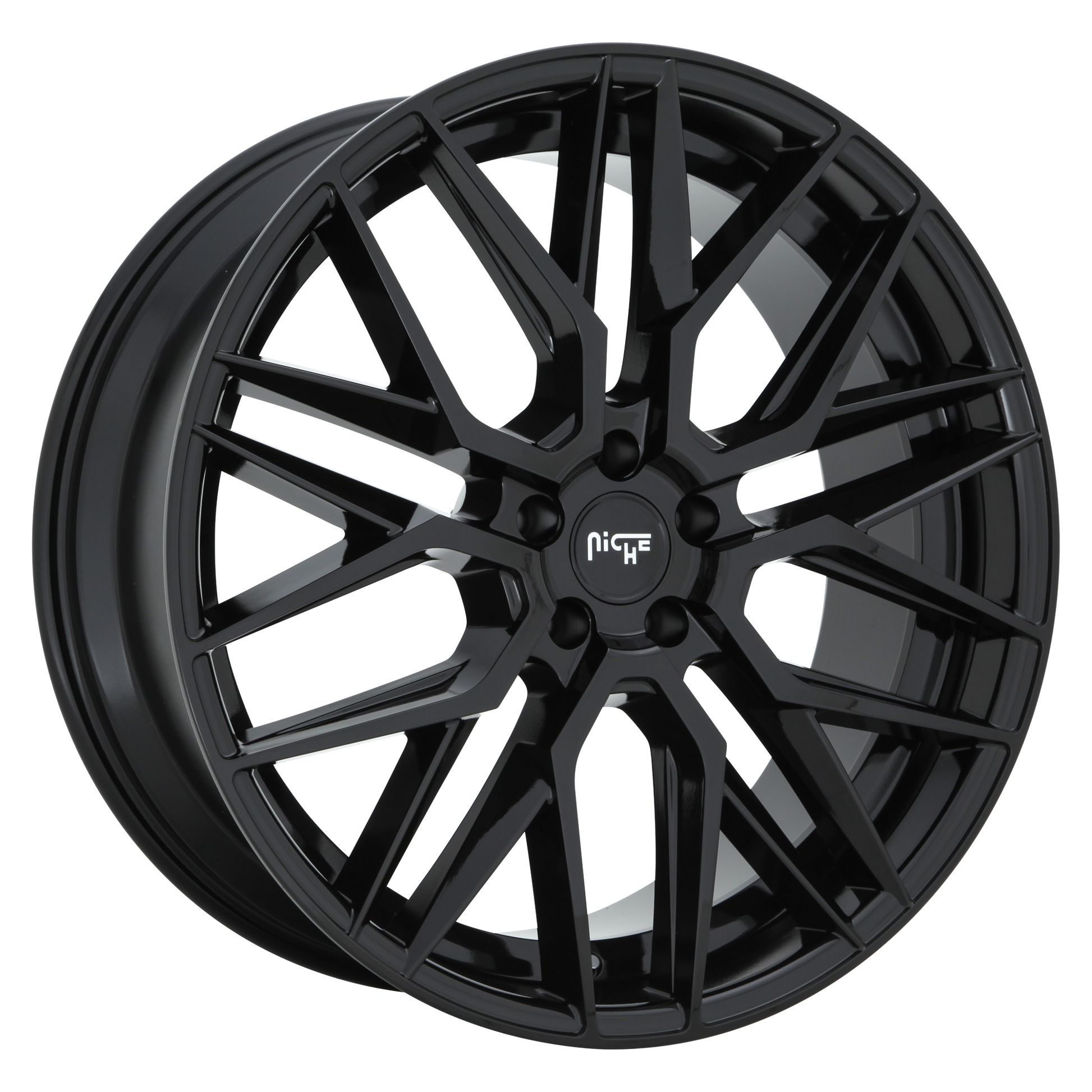 GAMMA 20x10.5 5x112.00 GLOSS BLACK (40 mm) - Tires and Engine Performance