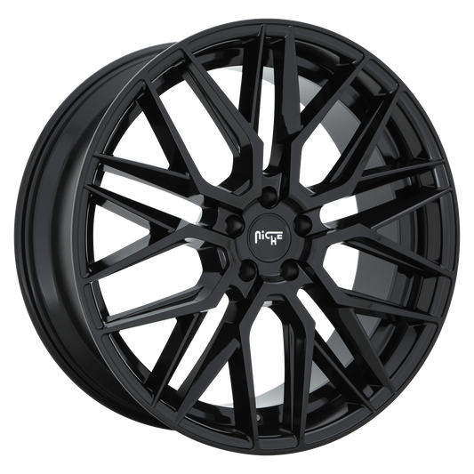 GAMMA 20x10.5 5x120.00 GLOSS BLACK (35 mm) - Tires and Engine Performance
