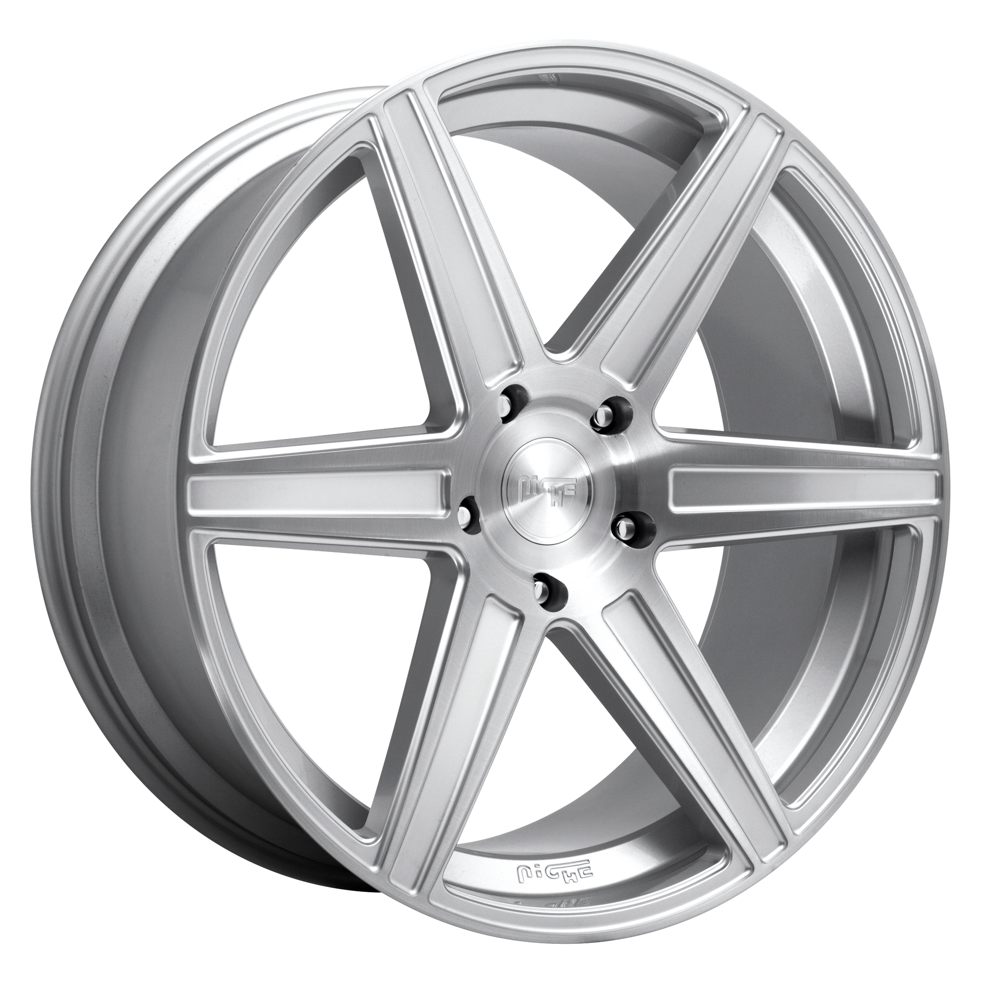 CARINA 24x10 6x135.00 GLOSS SILVER BRUSHED (30 mm) - Tires and Engine Performance