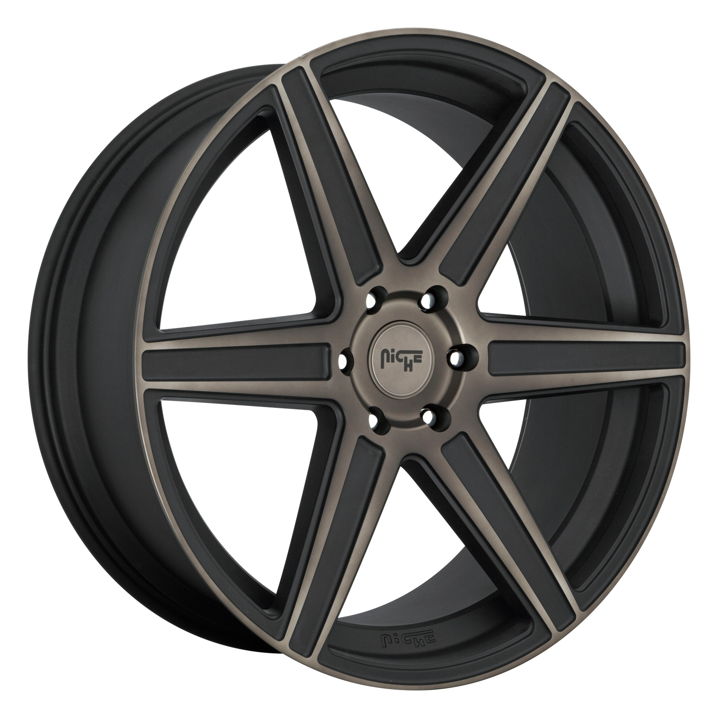 CARINA 22x9.5 6x135.00 MATTE MACHINED DOUBLE DARK TINT (30 mm) - Tires and Engine Performance