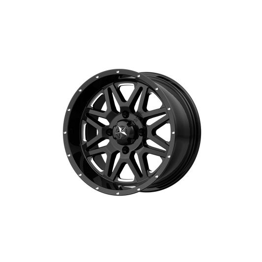 VIBE 14x7 4x110.00 GLOSS BLACK MILLED (0 mm) - Tires and Engine Performance