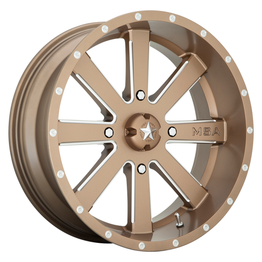 FLASH 20x7 4x137.00 BRONZE MILLED (0 mm) - Tires and Engine Performance