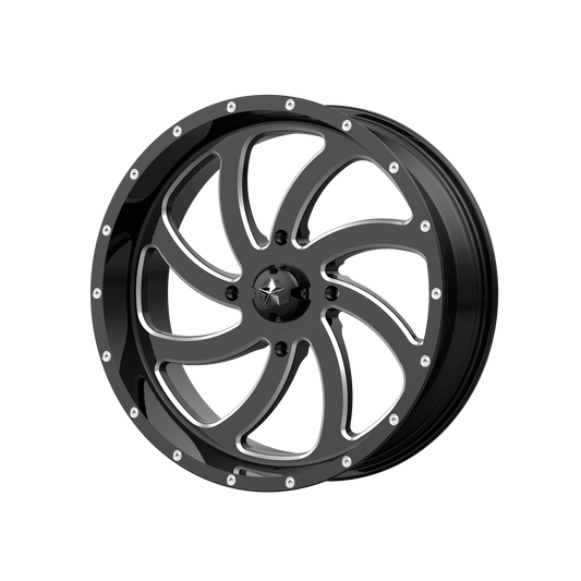 SWITCH 20x7 4x156.00 GLOSS BLACK MILLED (0 mm) - Tires and Engine Performance