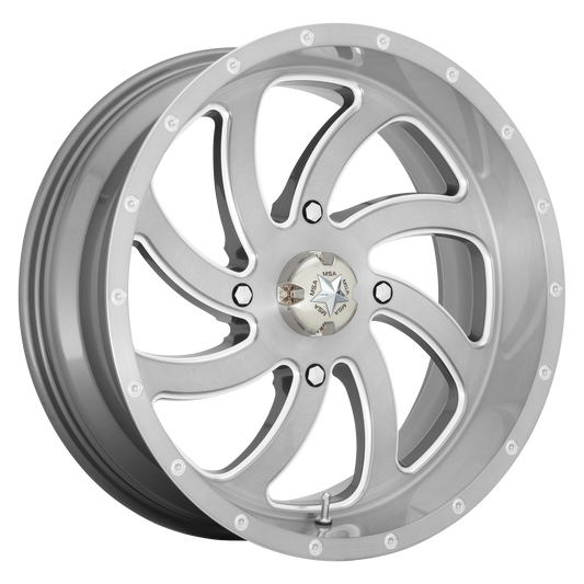 SWITCH 18x7 4x137.00 BRUSHED TITANIUM (0 mm) - Tires and Engine Performance