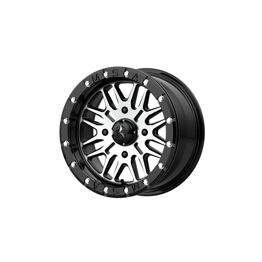 BRUTE BEADLOCK 14x7 4x137.00 GLOSS BLACK MACHINED (10 mm) - Tires and Engine Performance