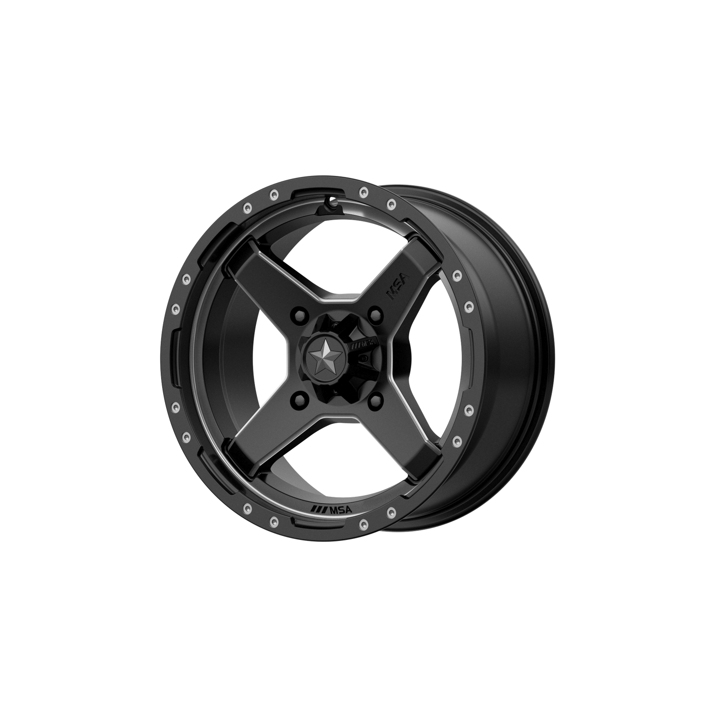 CROSS 16x7 4x137.00 SATIN BLACK W/ TITANIUM TINT (10 mm) - Tires and Engine Performance