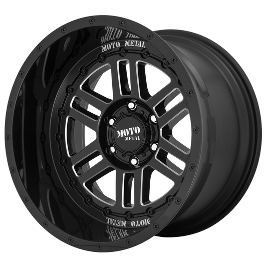 DEEP SIX 20x10 6x135.00 GLOSS BLACK MILLED (-18 mm) - Tires and Engine Performance