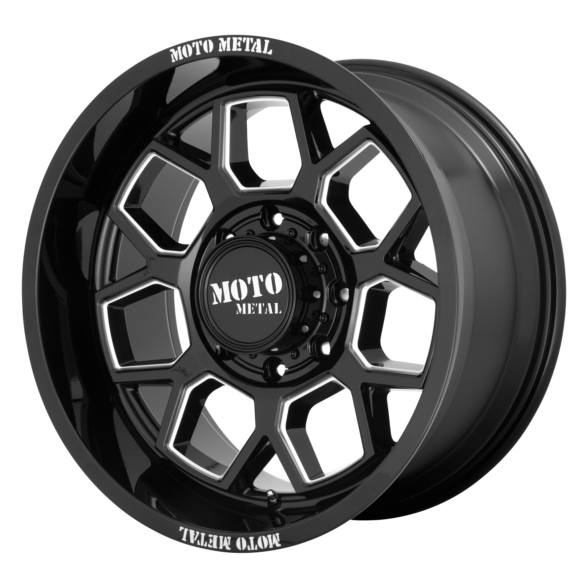 BANSHEE 20x10 8x180.00 GLOSS BLACK MILLED (-18 mm) - Tires and Engine Performance