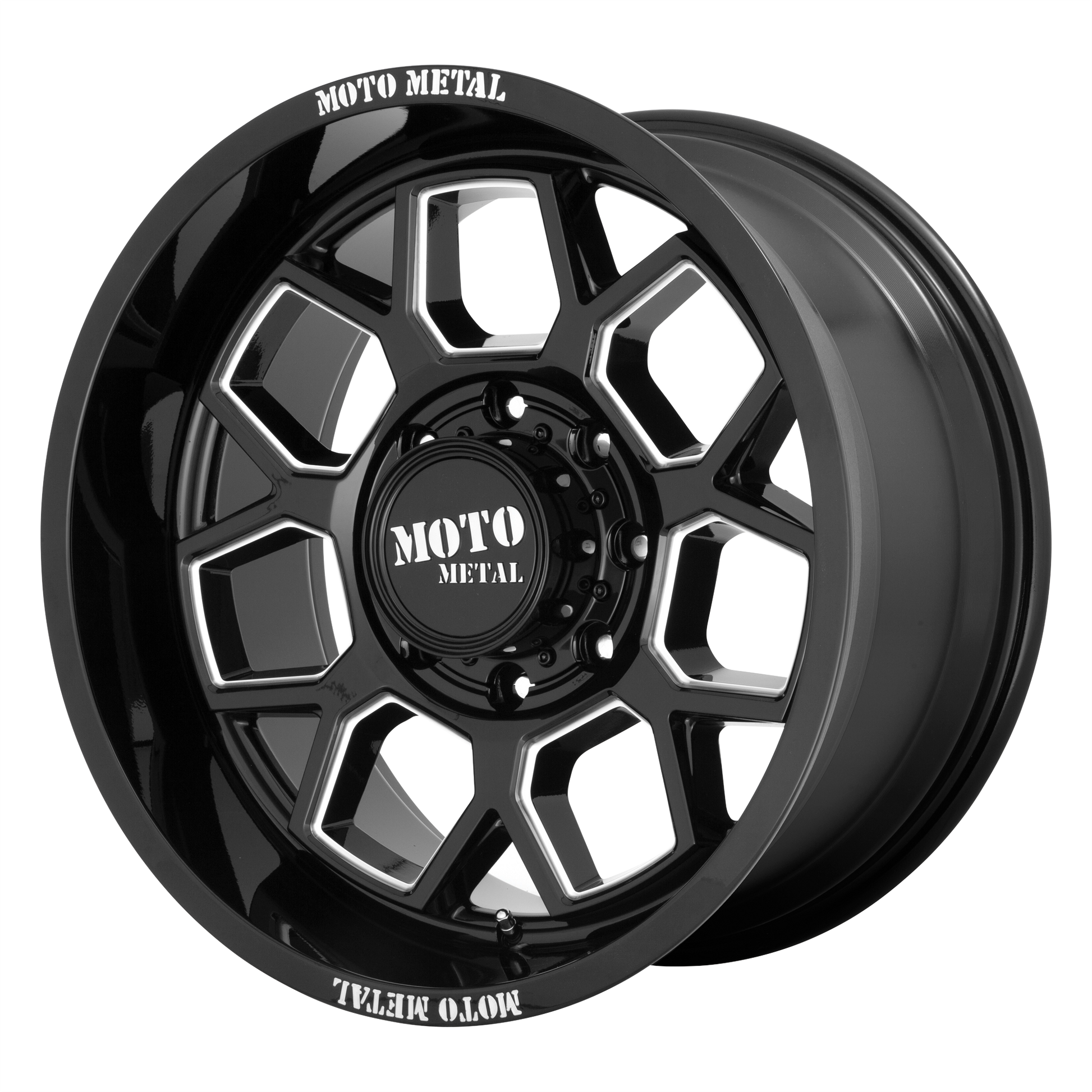 BANSHEE 20x10 6x139.70 GLOSS BLACK MILLED (-18 mm) - Tires and Engine Performance