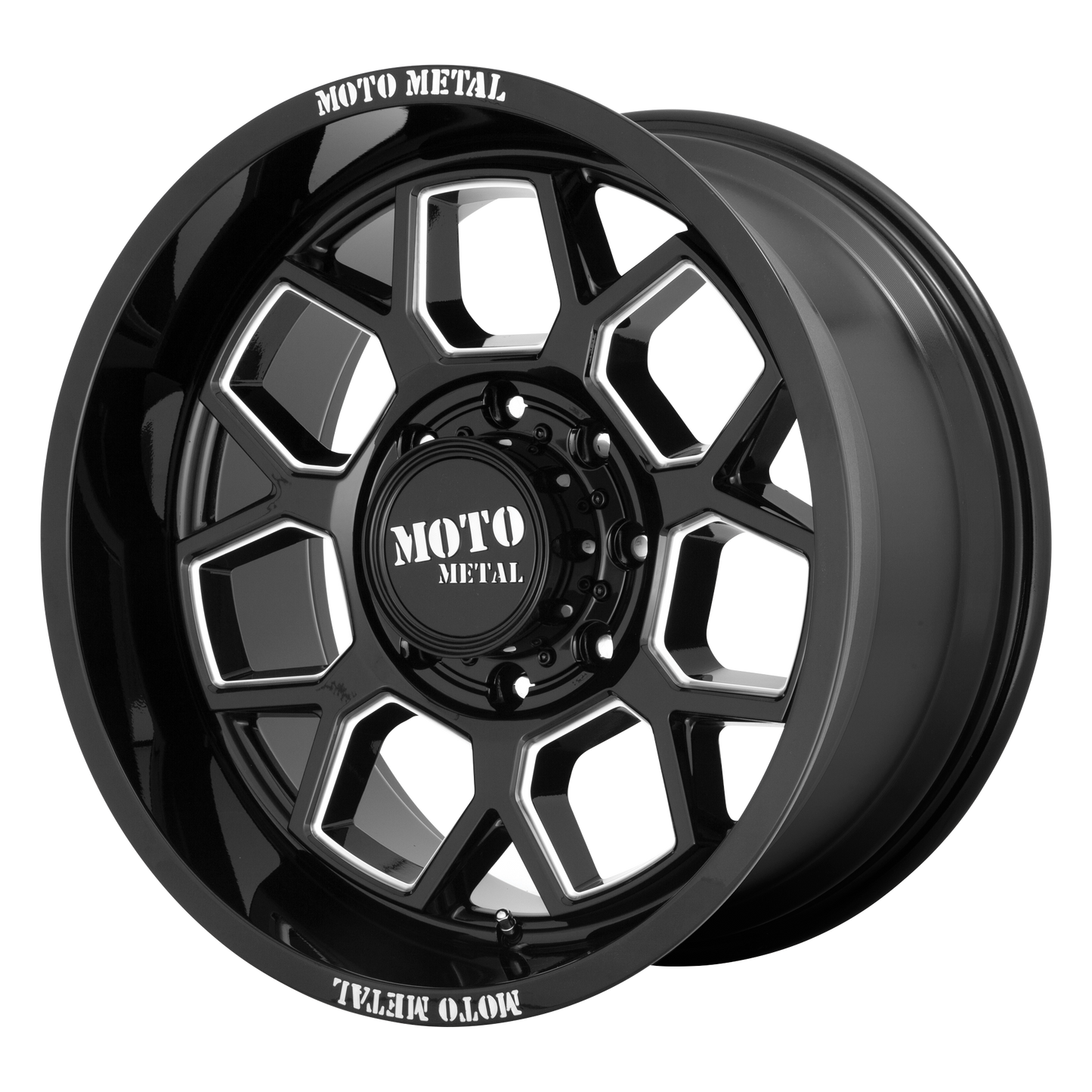 BANSHEE 20x10 8x165.10 GLOSS BLACK MILLED (-18 mm) - Tires and Engine Performance