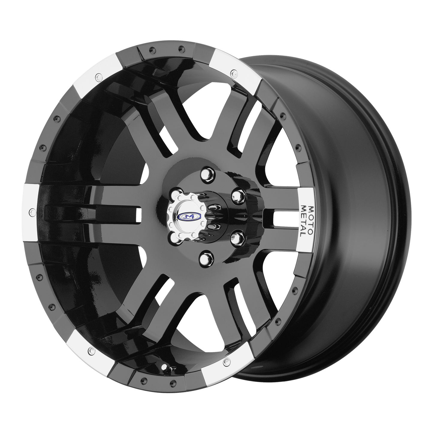 MO951 18x9 6x139.70 GLOSS BLACK MACHINED (-12 mm) - Tires and Engine Performance