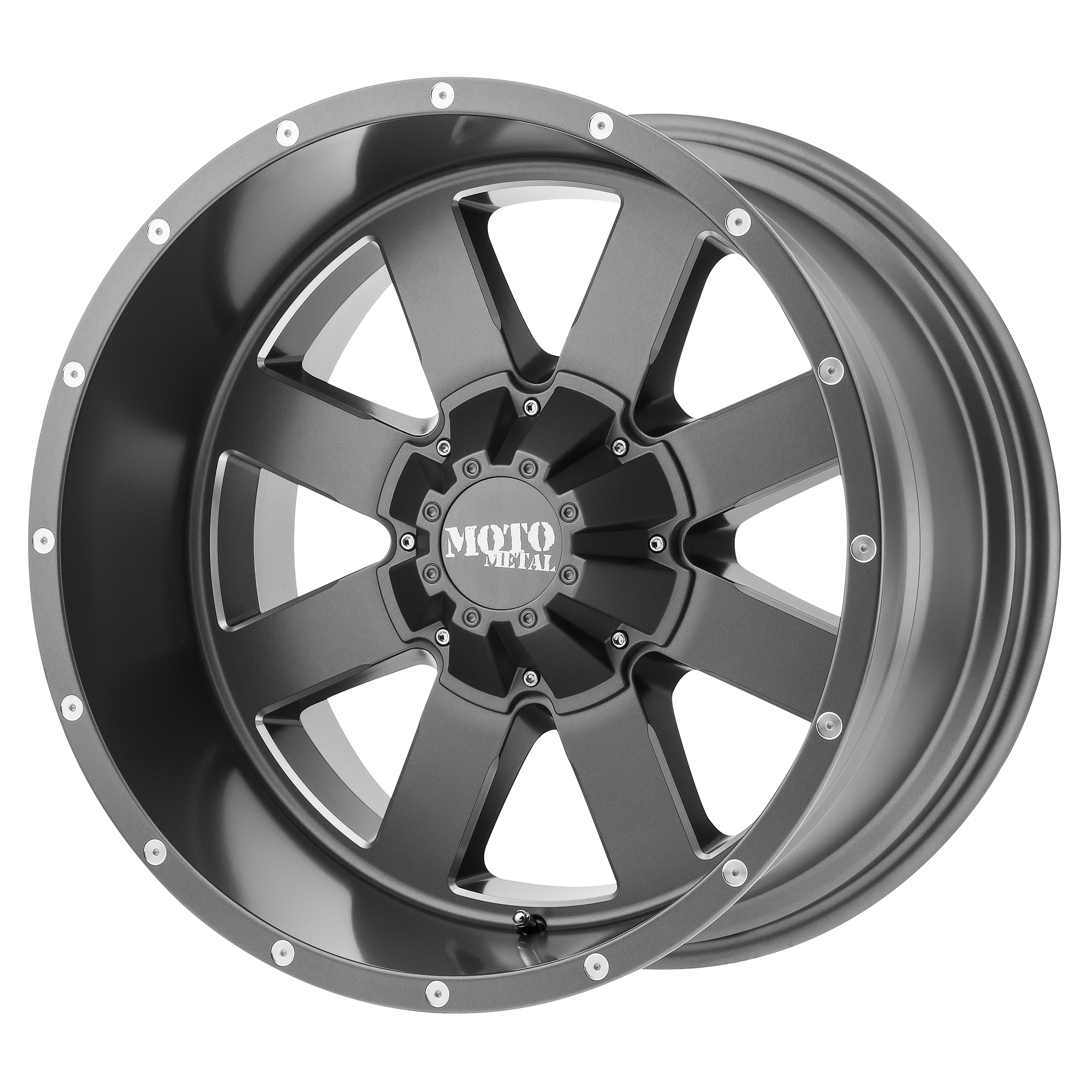 MO962 20x10 6x139.70 SATIN GRAY MILLED (-24 mm) - Tires and Engine Performance