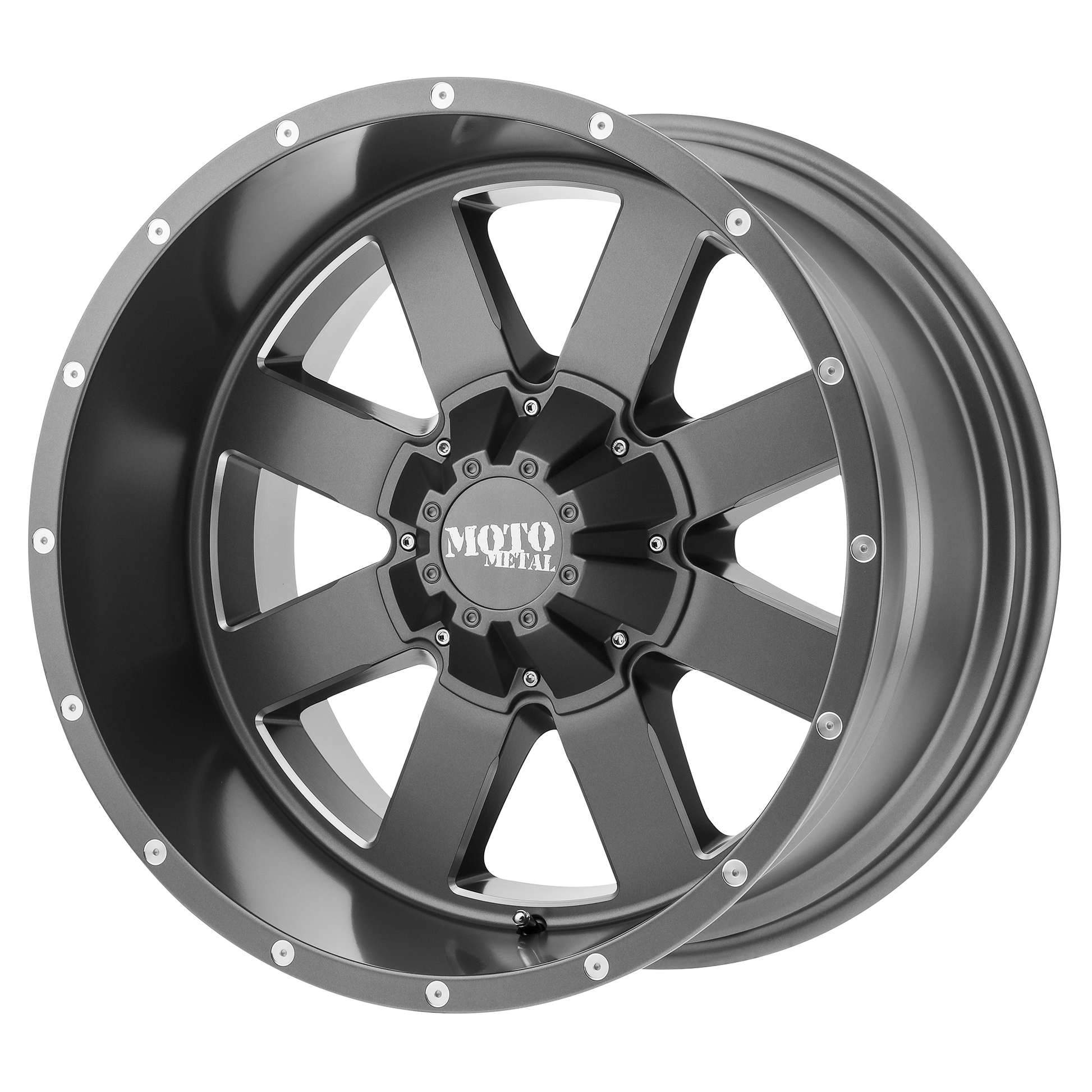 MO962 20x10 6x139.70 SATIN GRAY MILLED (-24 mm) - Tires and Engine Performance