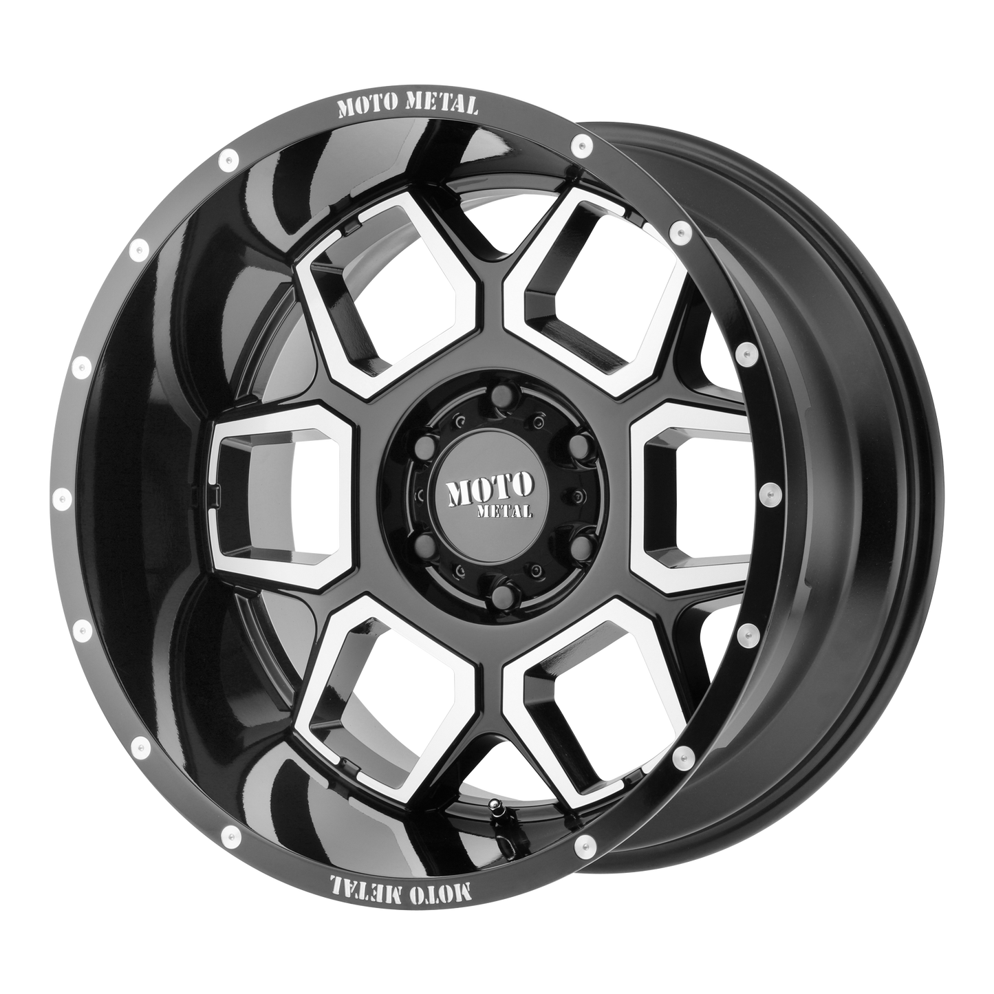 SPADE 20x10 5x127.00 GLOSS BLACK MACHINED (-24 mm) - Tires and Engine Performance